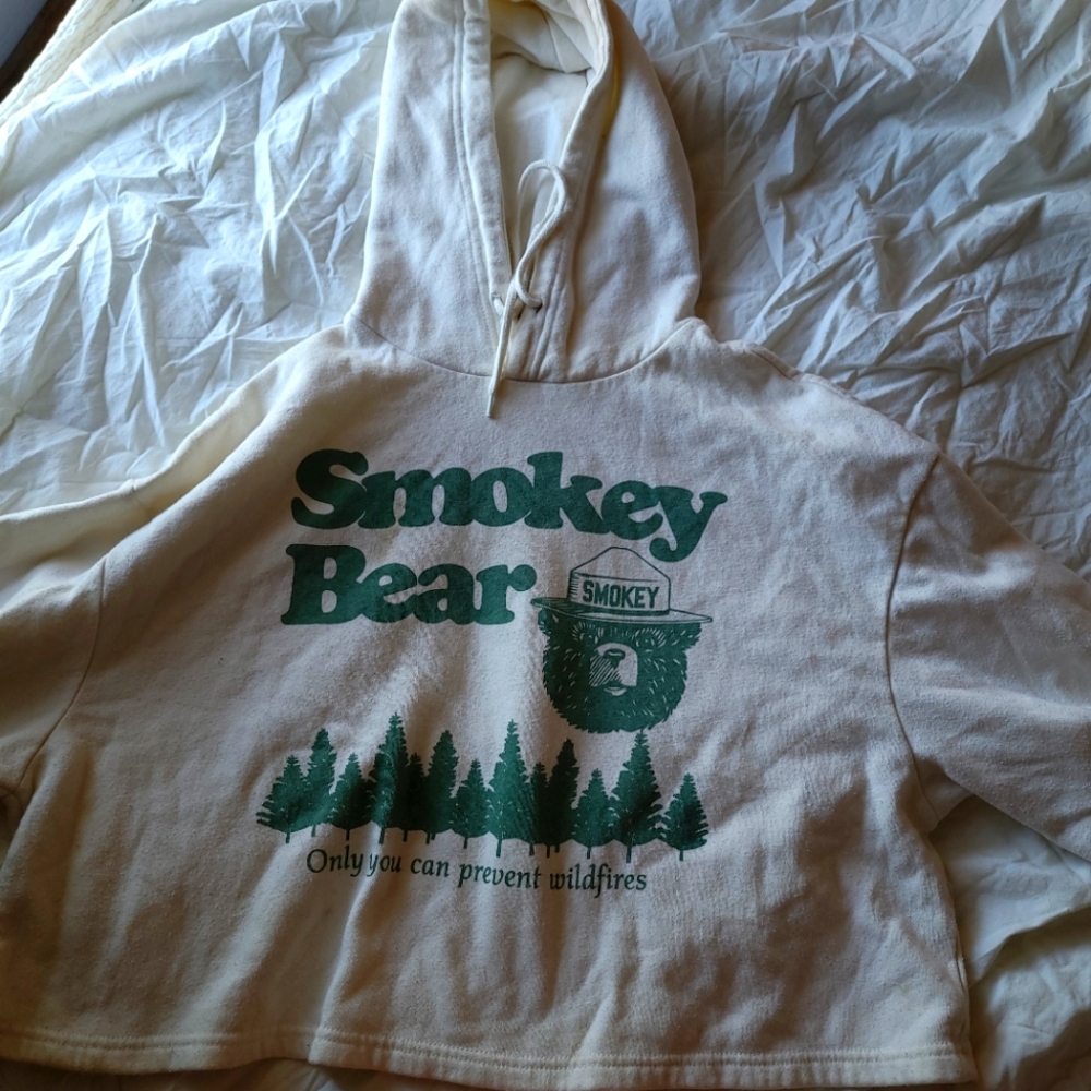 Smokey the bear mid length sweatshirt